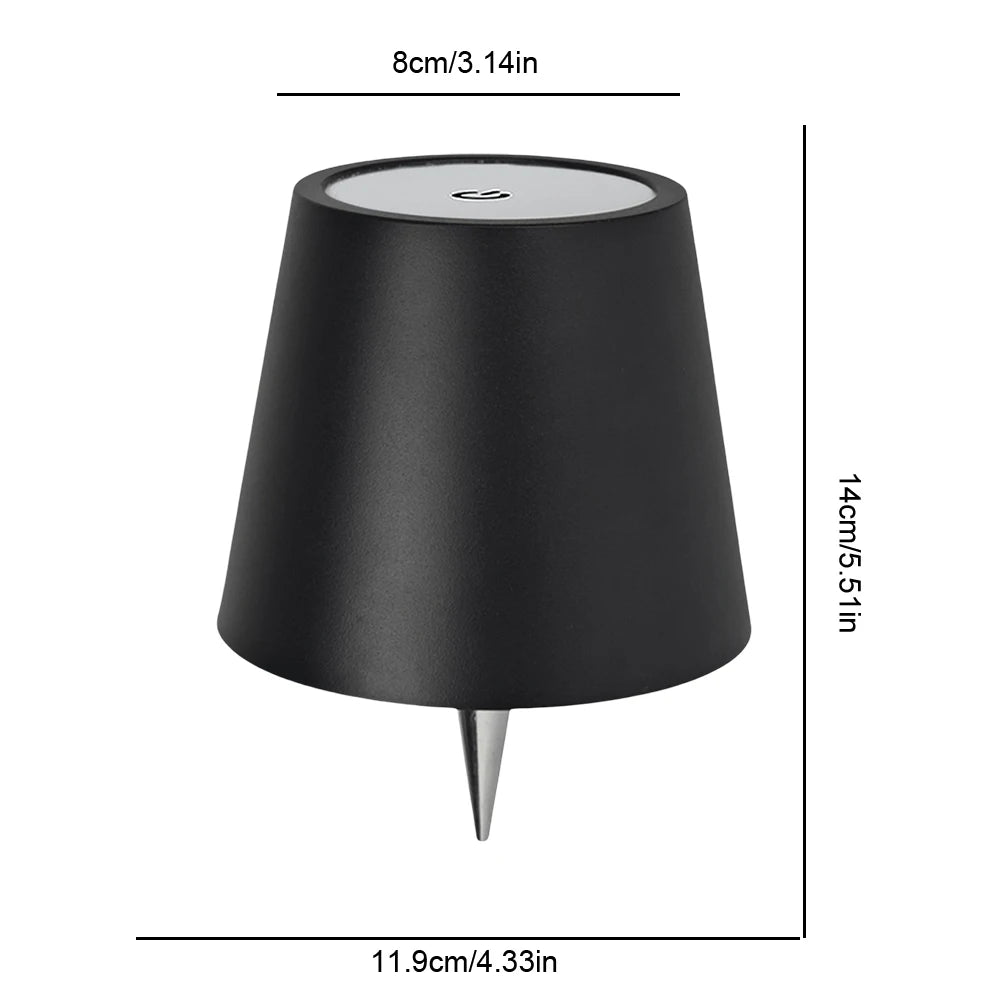 Cordless Dimmable Touch Control Portable Desk Lamp USB Rechargeable with Unique Bottle Design for Home and Bar