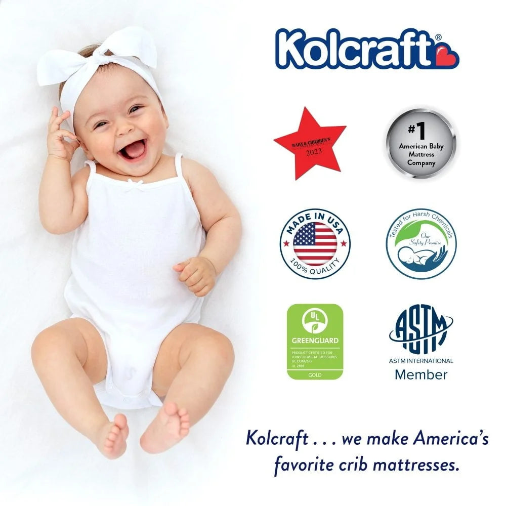 XMSJ Sustainable Waterproof Baby Crib Mattress GREENGUARD