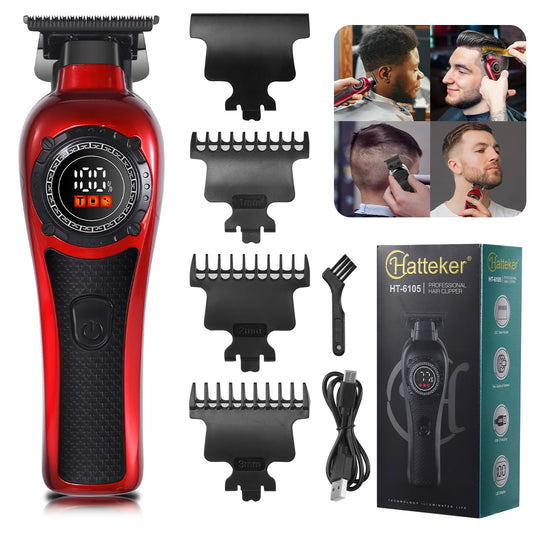 Solimpia Professional Hair Trimmer Man Electric Hair Clipper Barber Shop Carving Machine DLC Blade 7000RPM Rotating Motor