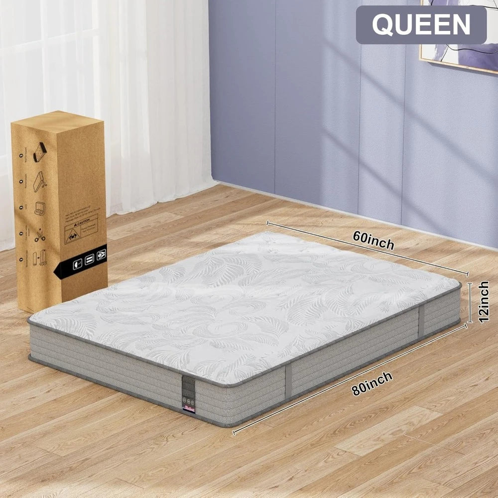 ANGDUO Hybrid Mattress In A Box Memory Foam And Springs
