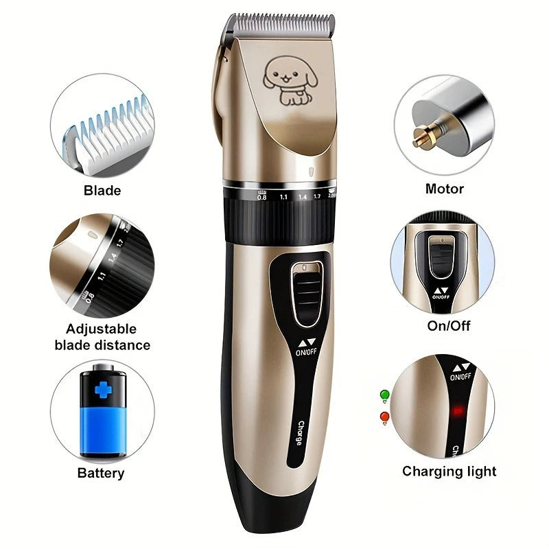 Shuyu Pet Hair Trimmer Kit Electric Grooming Clippers