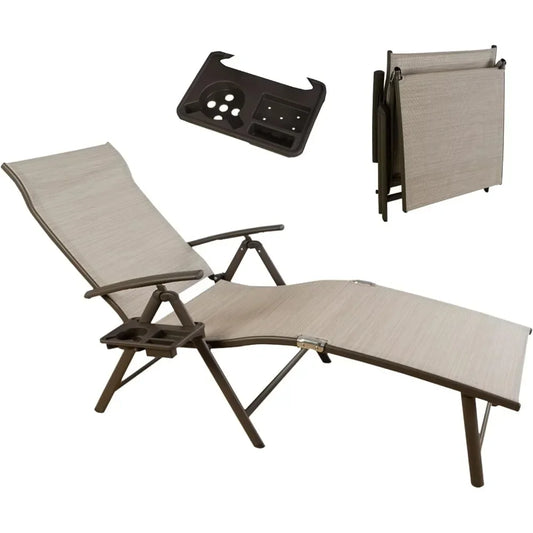 Cozy Aluminum Reclining Lounge Chair for Ultimate Outdoor Relaxation