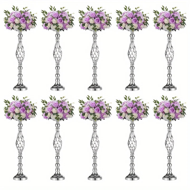 2/10 Piece Metal Vase Set, Wedding Party, Birthday Party, Christmas and Halloween Decoration