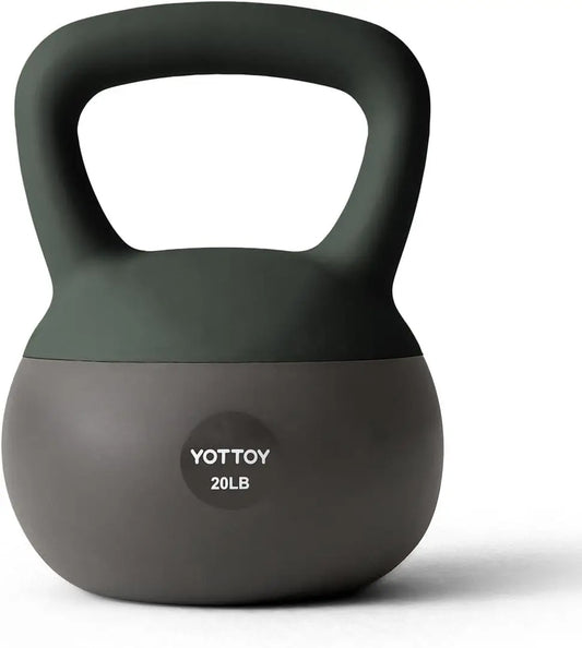 Soft Kettlebell, Set for Strength Training Kettlebells & Home Workouts, Soft-Sided Cushioned Base, Wide-Handle