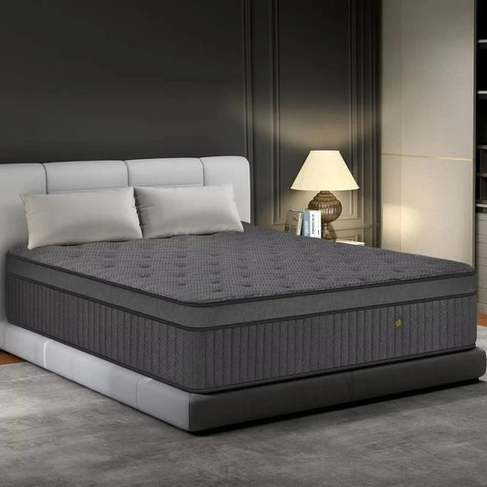 Angduo Hybrid Pocket Spring Mattress In A Box Memory Foam