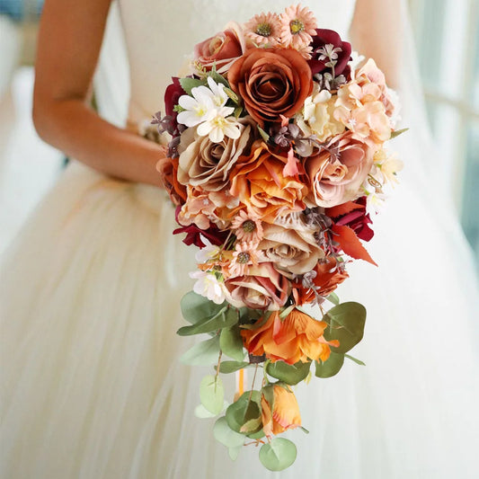 Wedding Bouquets for Bride Bridesmaid, Bridal Bouquets for Wedding Ceremony and Anniversary Valentines Day Decorations,