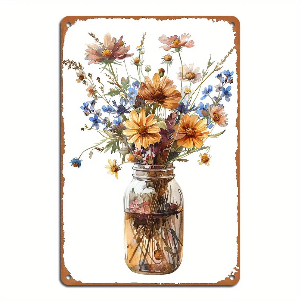 Retro Tin Painting Iron Sign For Home And Office Decor