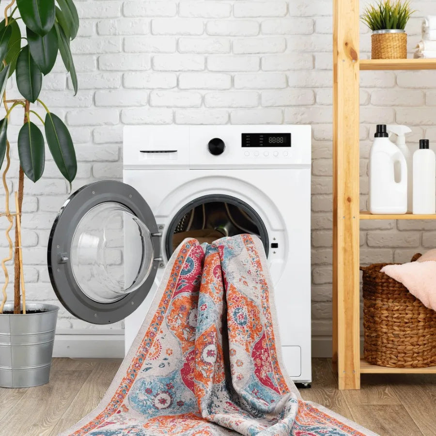 Naar 2x3 Cream Area Rug Washable Area Rugs LowPile NonSlip NonShedding Foldable KidPet Friendly Area Rugs for living room bedro