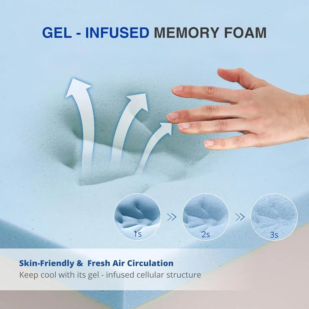 ZHUOTING Gel Memory Foam Mattress CertiPur US Certified