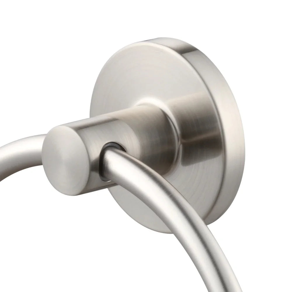 XMSJ Modern Round 3 Piece Bath Accessory Kit Satin Nickel