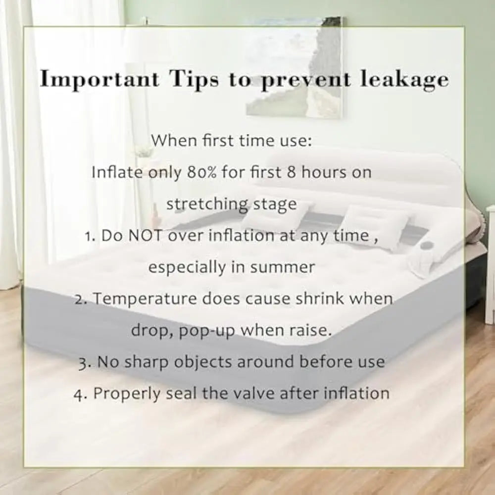 General Air Mattress With Adjustable Headboard And Pump