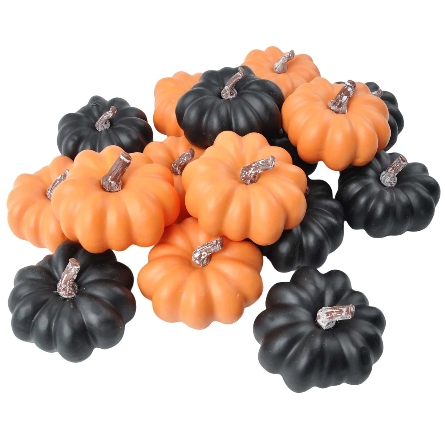 Set of 6 Mini Pumpkin Decorations for Halloween Thanksgiving Fall - Perfect for Home Table Indoor and Outdoor Decor