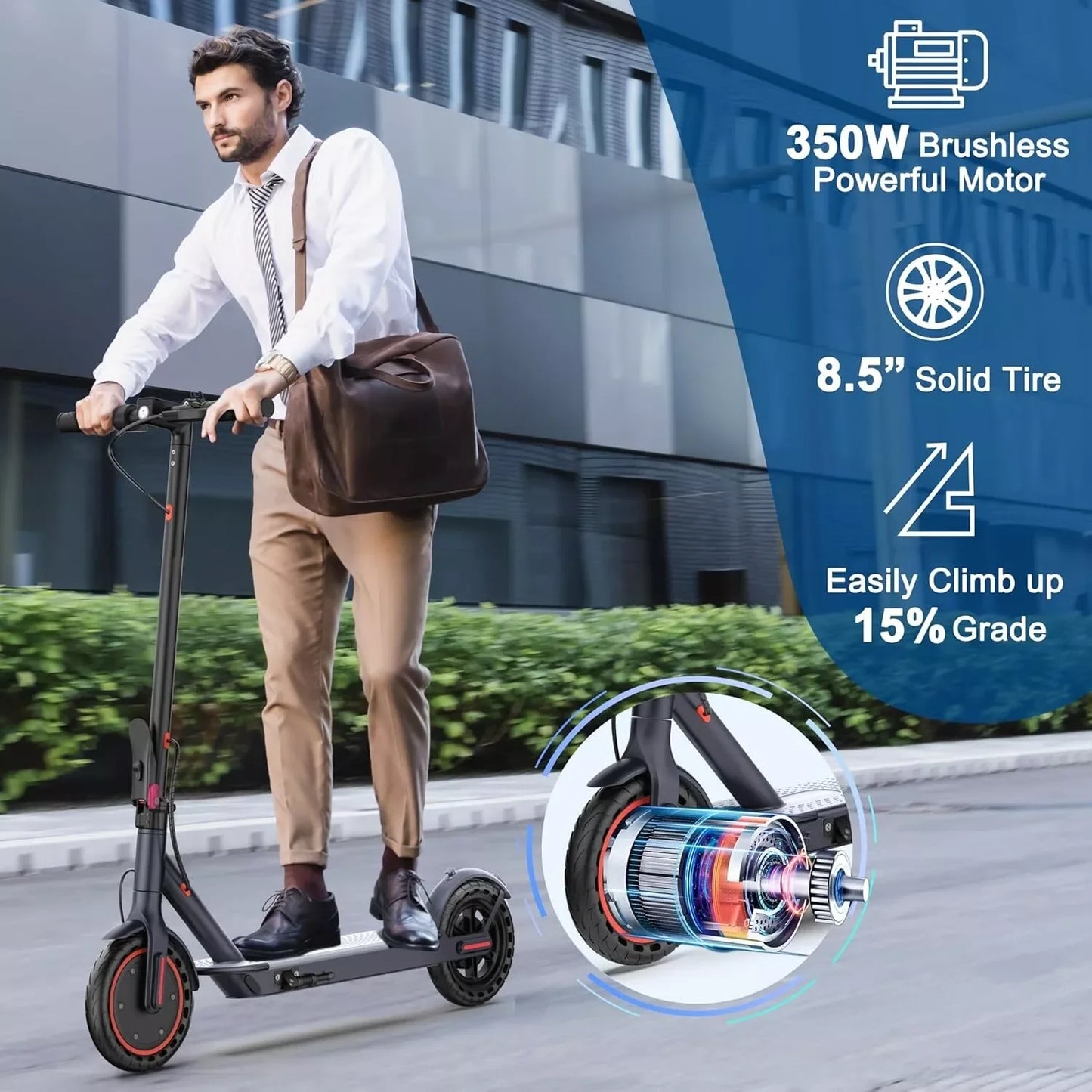 Ladped LP60 Folding Electric Scooter 350W 19mph App Control
