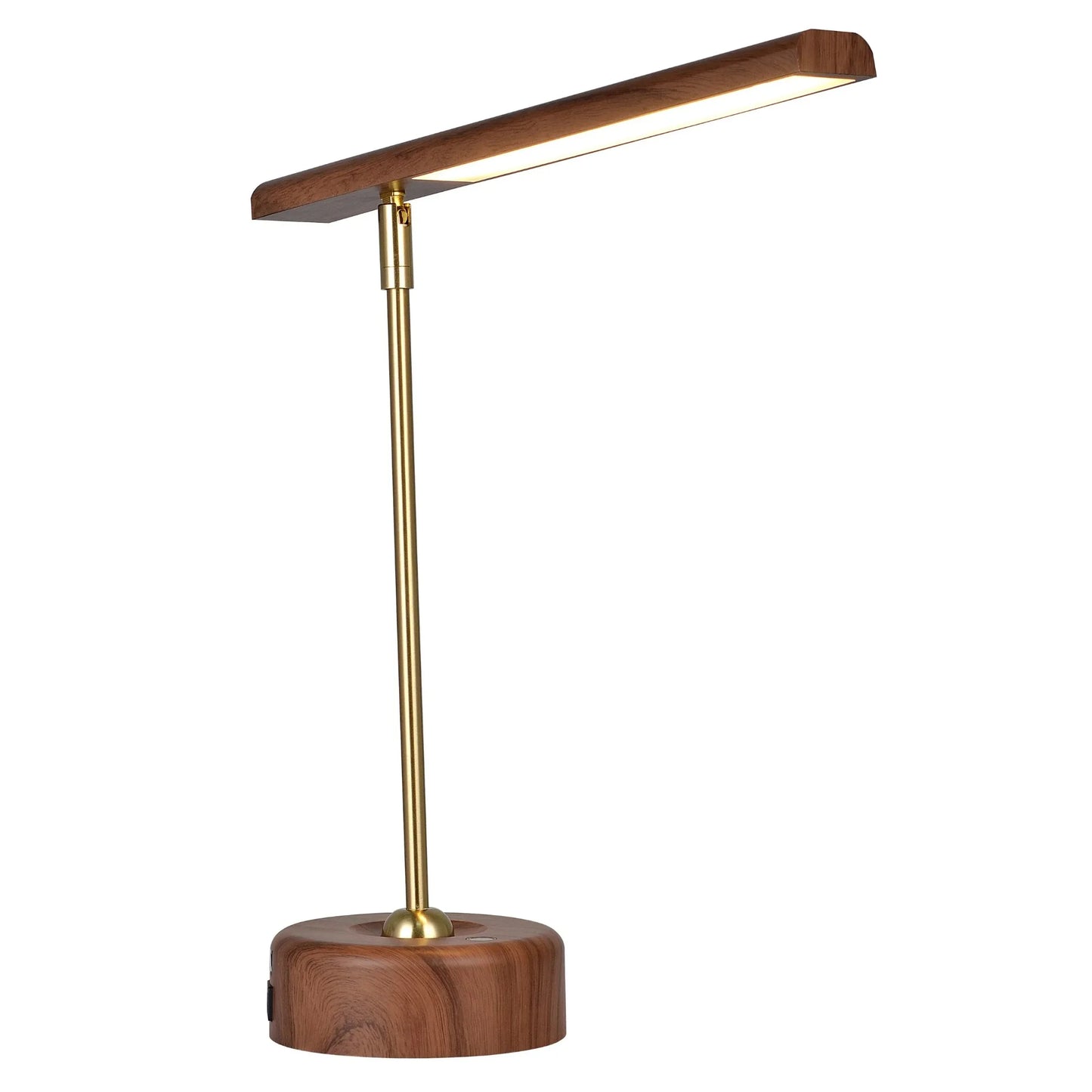 LED Wood Look Finish Desk Lamp, Modern Styling, Ideal for All Ages,New