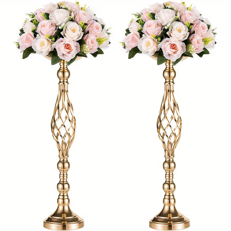2/10 Piece Metal Vase Set, Wedding Party, Birthday Party, Christmas and Halloween Decoration