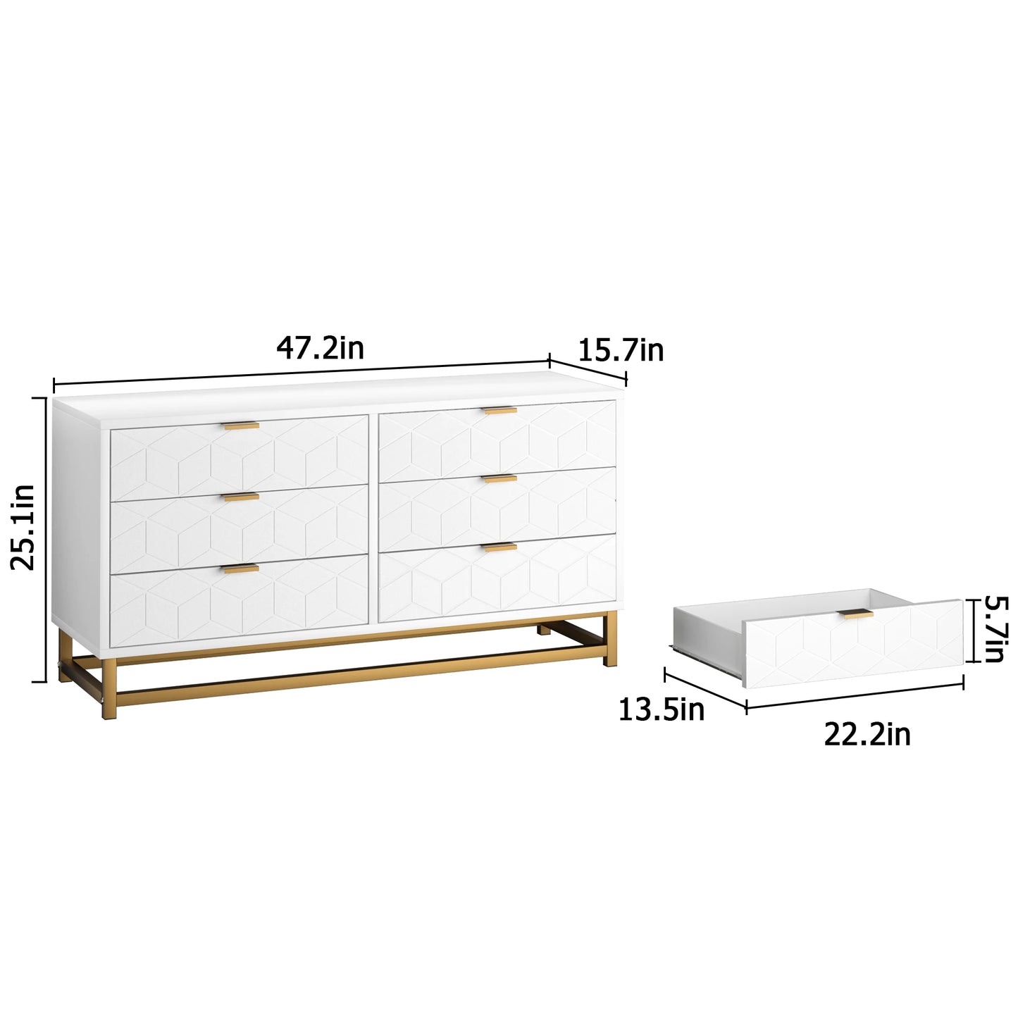 Studyset Dresser With 6 Drawers Minimalist Modern Bedroom