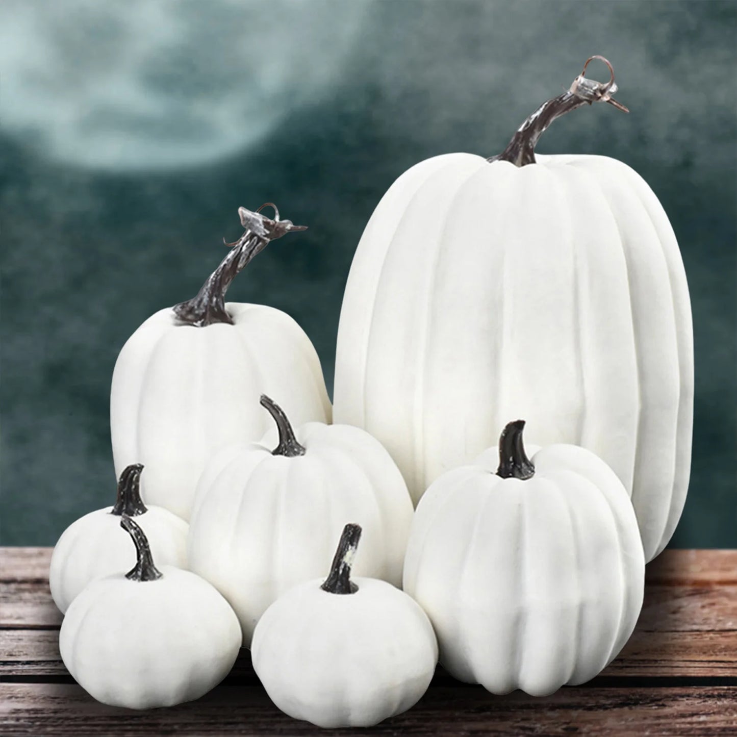 Simulation Pumpkin Ornaments Set Handicraft Pumpkin Shape Ornaments for Living Room Cabinet Decoration