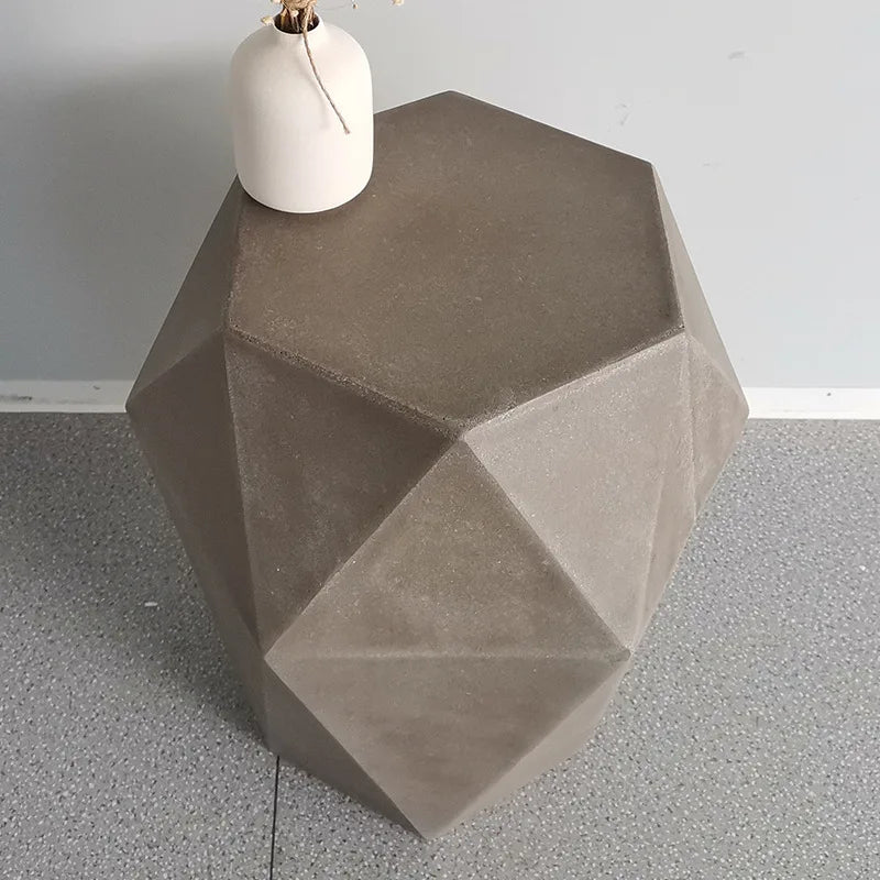 Minimalist Cement Diamond Nordic Coffee Table Living Room