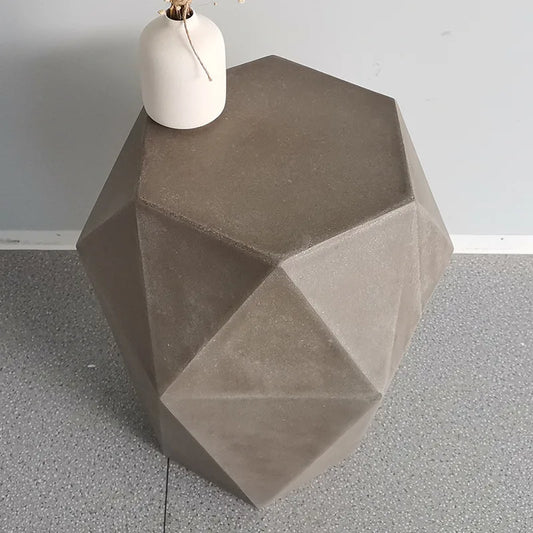 Minimalist Cement Diamond Nordic Coffee Table Living Room