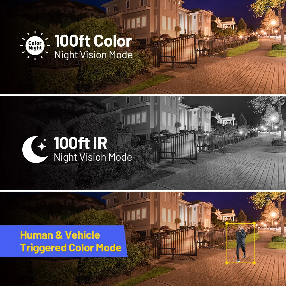 Annke 16CH NVR 12MP HD IP Security Camera Poe 6K Dual Light Audio Fixed Video Surveillance Human Vehicle Detection CCTV System