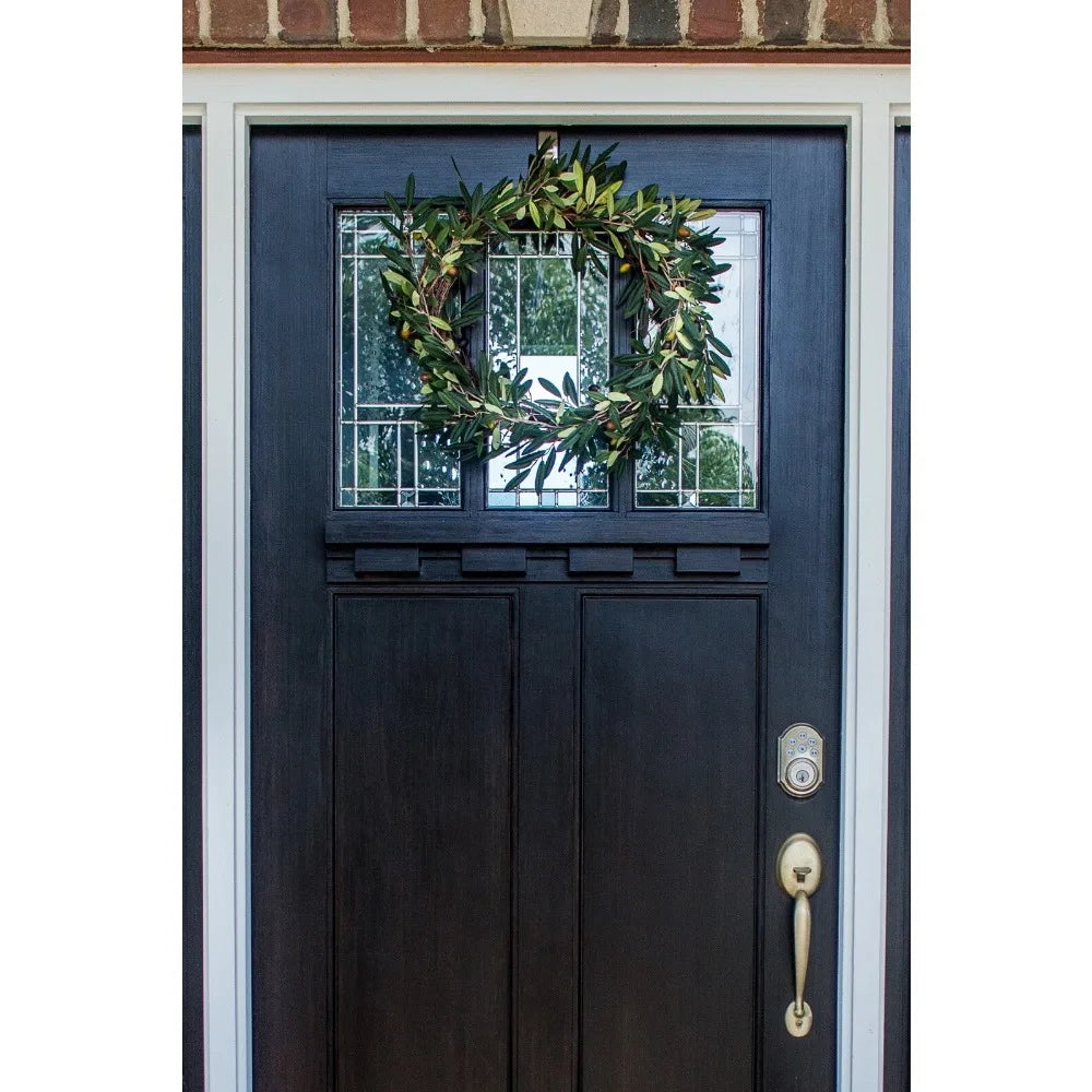 20” Artificial Olive Berry Twig Wreath Home Office Door Decor.