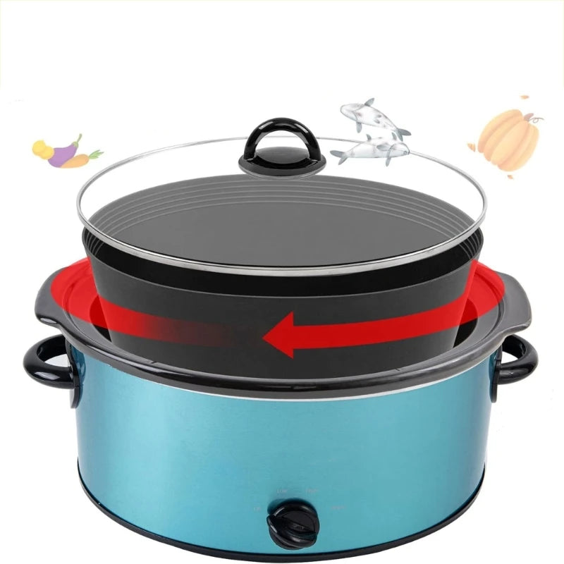 Hign-concerned Silicone Slow Cooker Liners 2 Pack Reusable