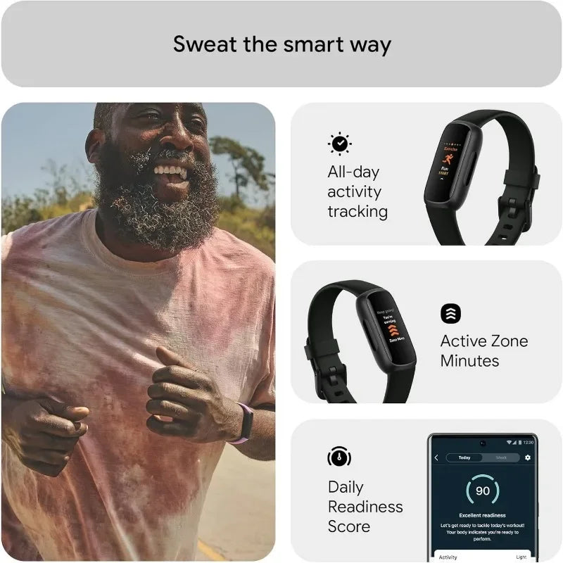 Popular.Inspire 3 Health &-Fitness-Tracker with Stress Management, Workout Intensity, Sleep Tracking, 24/7 Heart Rate and more,