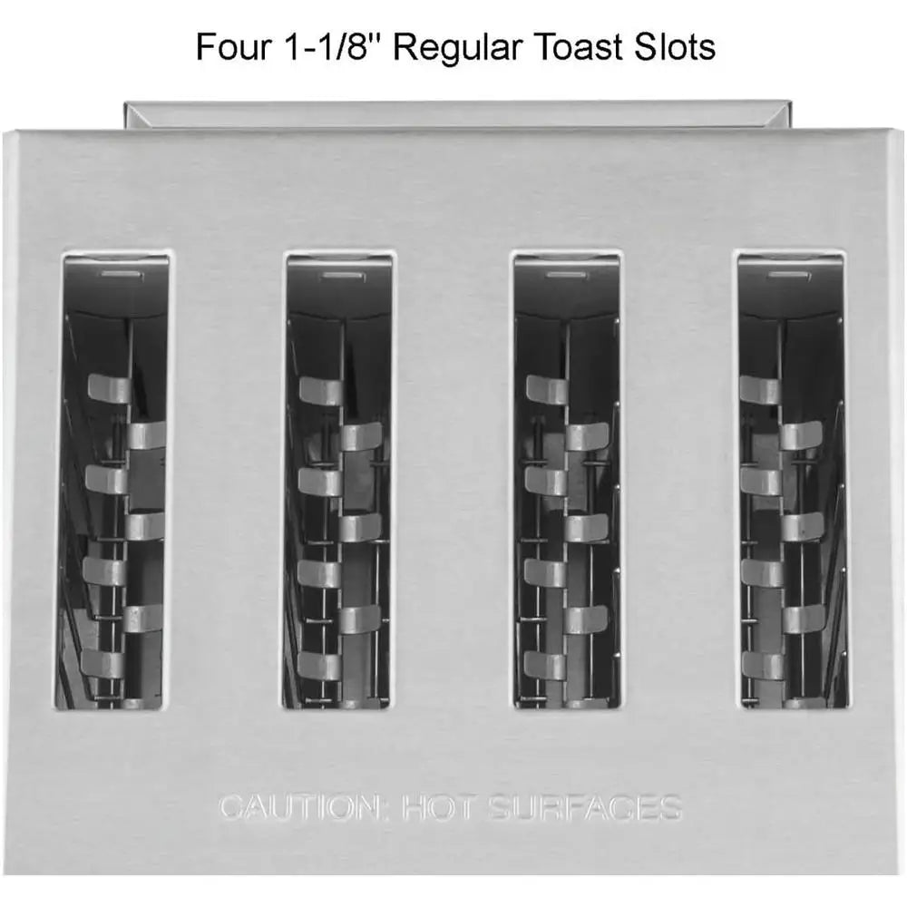 XMSJ Heavy Duty 4 Slice Pop Up Toaster Browning Controls