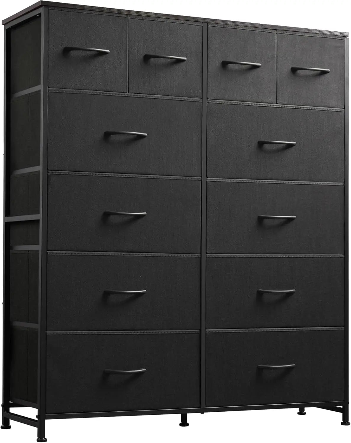 Tall Dresser for Bedroom with 12 Drawers, Fabric Dresser for Bedroom, Closet, Fabric Storage Dressers with Drawers