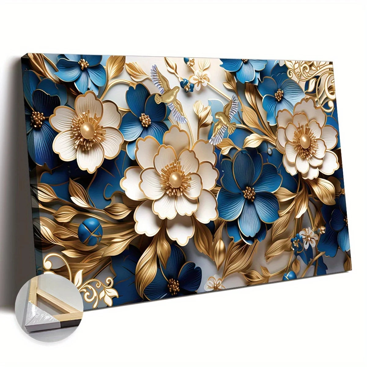 Floral Symphony Canvas Wall Art 24x36 Inch For Living Room