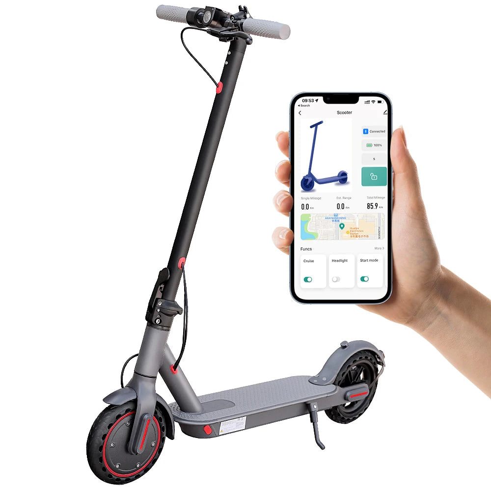 Ladped Electric Scooter 350W 19 MPH App Smart Folding
