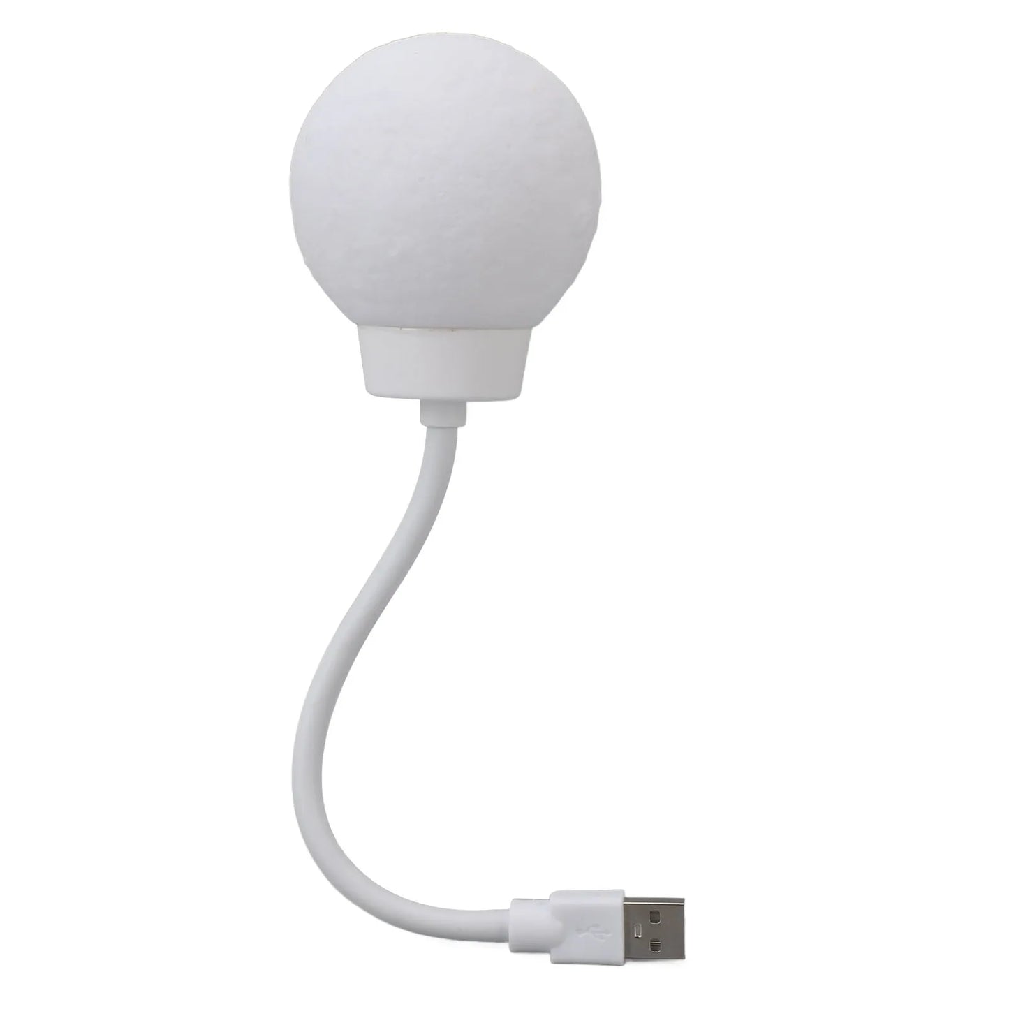 Moon Lamp 1.5W Compact 3 Color Temperature Voice Control USB Plug in Light Flexible Gooseneck for Bedside