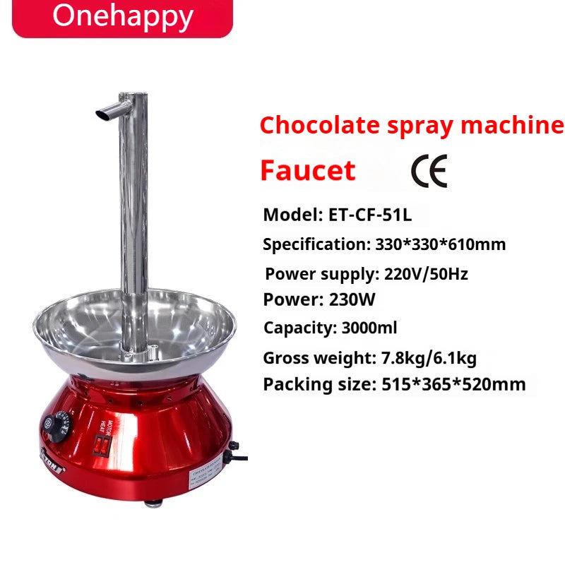 Commercial Chocolate Fountain - Faucet Style Machine for Buffets, Parties, and Events