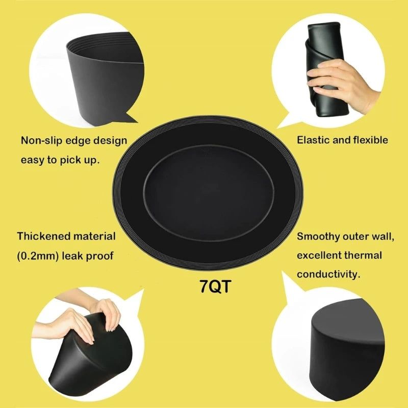 Hign-concerned Silicone Slow Cooker Liners 2 Pack Reusable