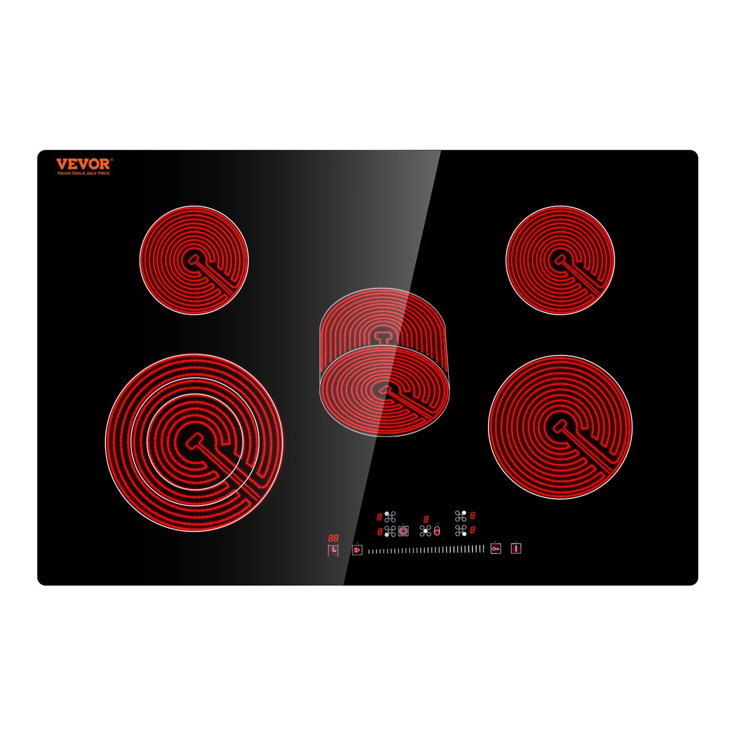 SucceBuy Built In Induction Stove Top 2 4 5 Burners Cooktop