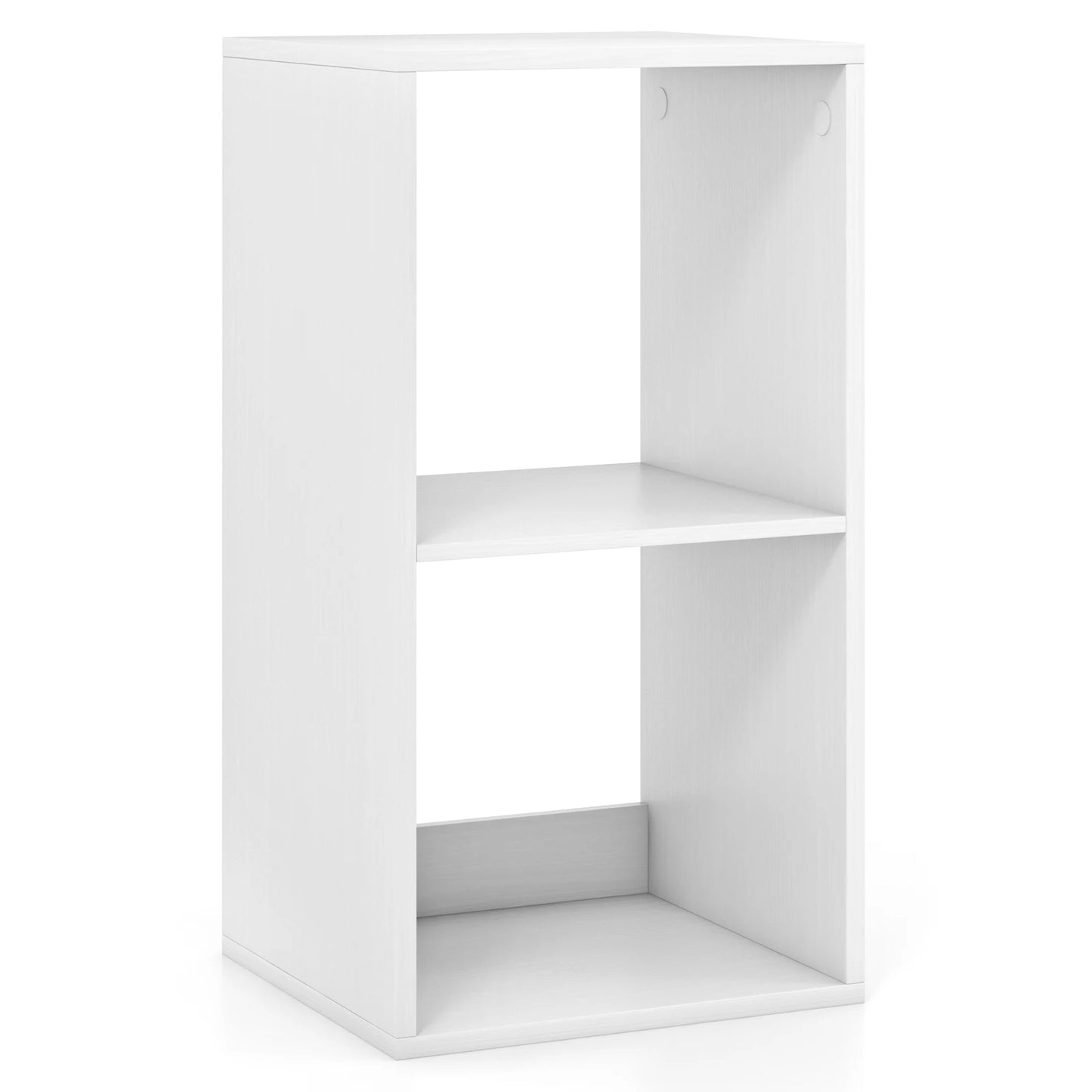 2-Cube Bookcase Open Back Bookshelf w/ Anti-tip Kit Modern Style Organizer