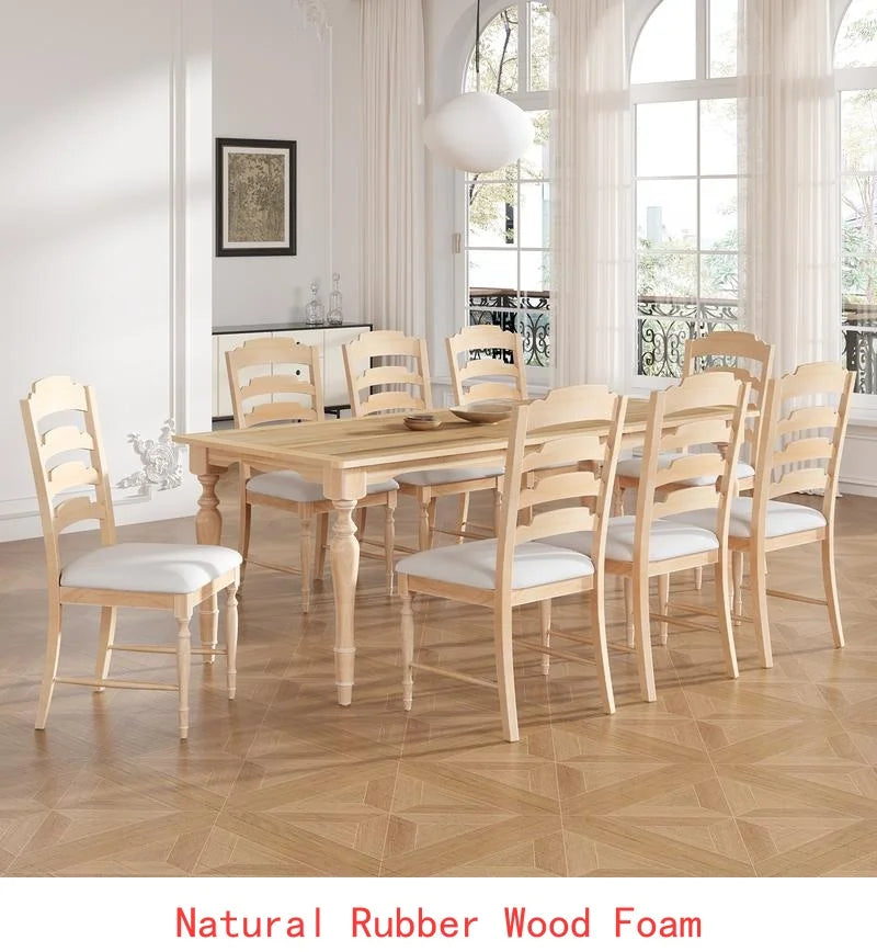 Vintage Traditional Extendable Dining Table 82.7" with Removable Leaf 23.6", Natural Finish
