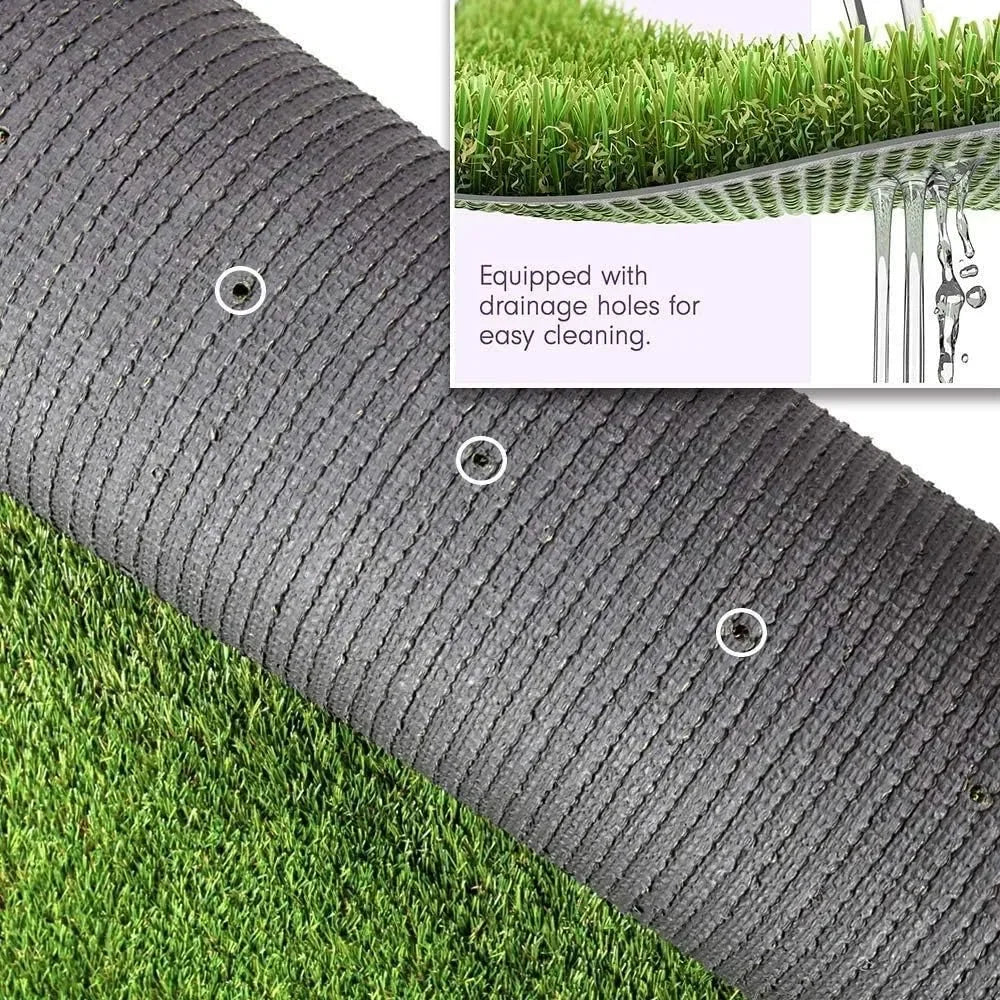 Artificial Grass Turf 1.38" Custom Sizes,Fake Grass Indoor/Outdoor Rug Synthetic Lawn Carpet,Faux Grass Landscape
