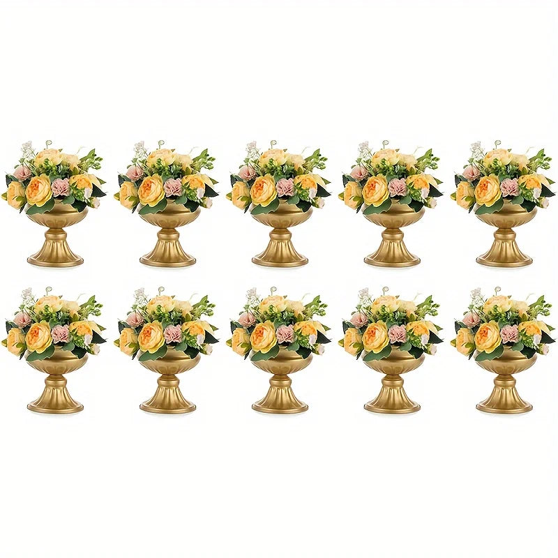 Metal Flower Pot Center Vase, Elegant Wedding Table Centerpiece, Wedding Party Decoration Vase Table Decoration, Halloween Christmas Decoration