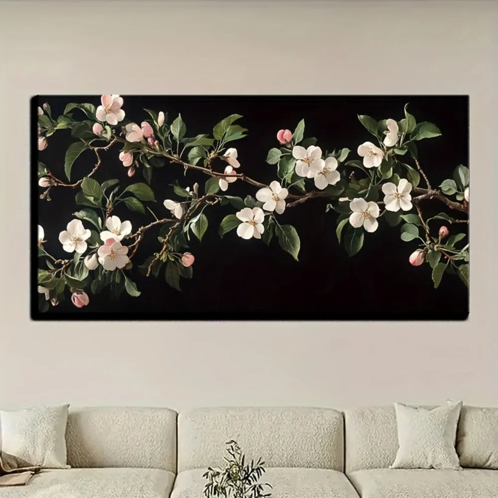 Natural Landscape Vintage Oil On Canvas Victorian Style