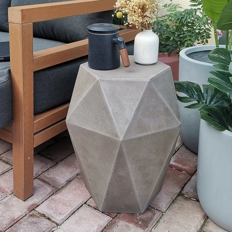 Minimalist Cement Diamond Nordic Coffee Table Living Room