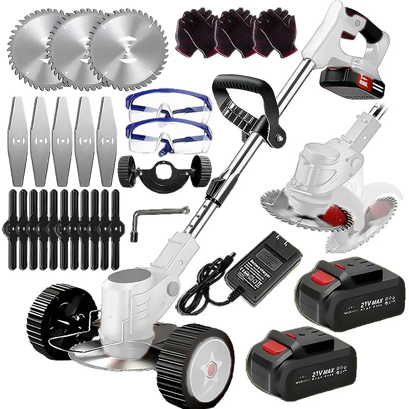 Wireless Portable Weed Trimmer With Dual Lithium Batteries