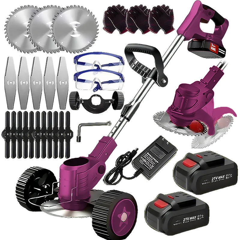 Wireless Portable Weed Trimmer With Dual Lithium Batteries