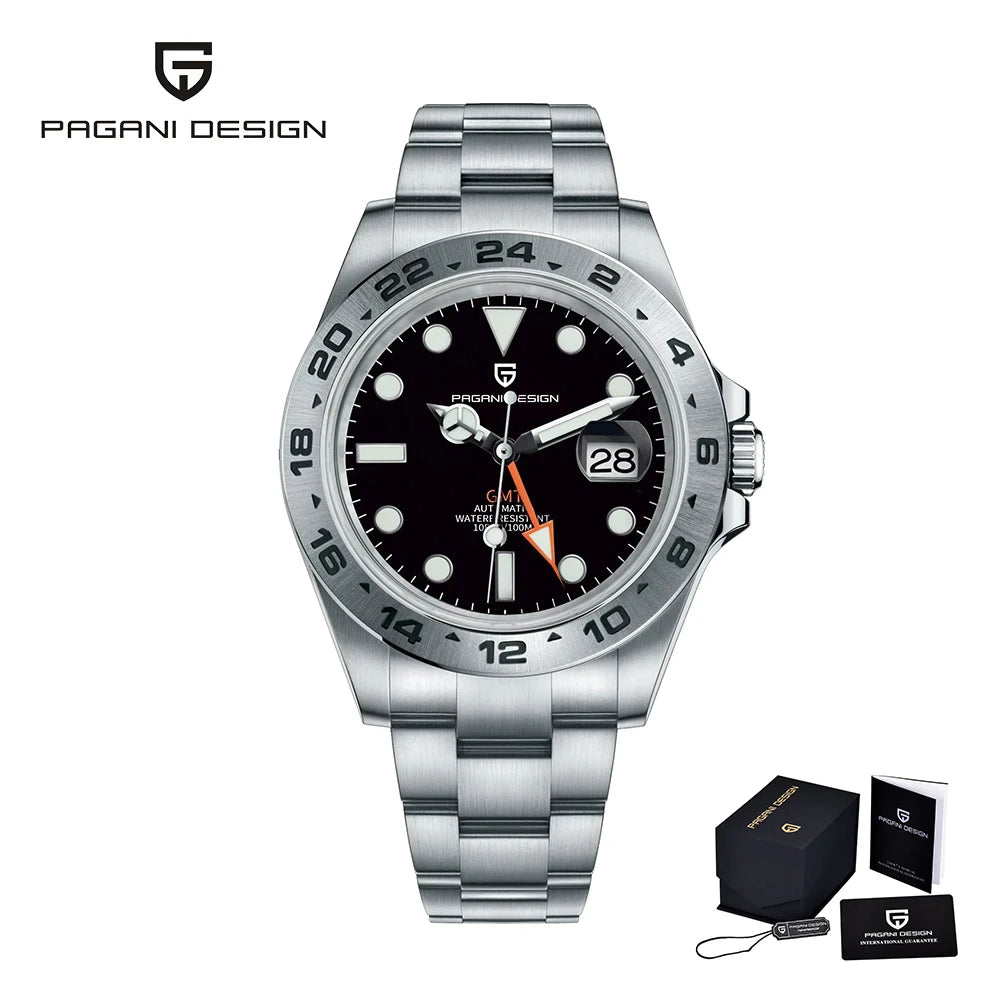 PAGANI DESIGN GMT Automatic Stainless Steel Watch Edition