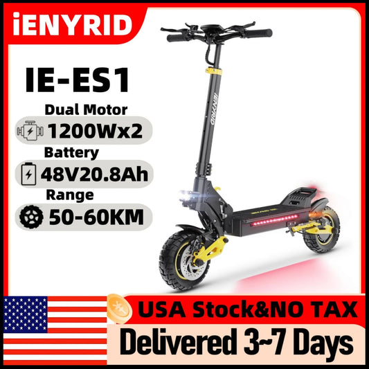 IENYRID Foldable IE ES1 2400W Dual Motor Electric Scooter