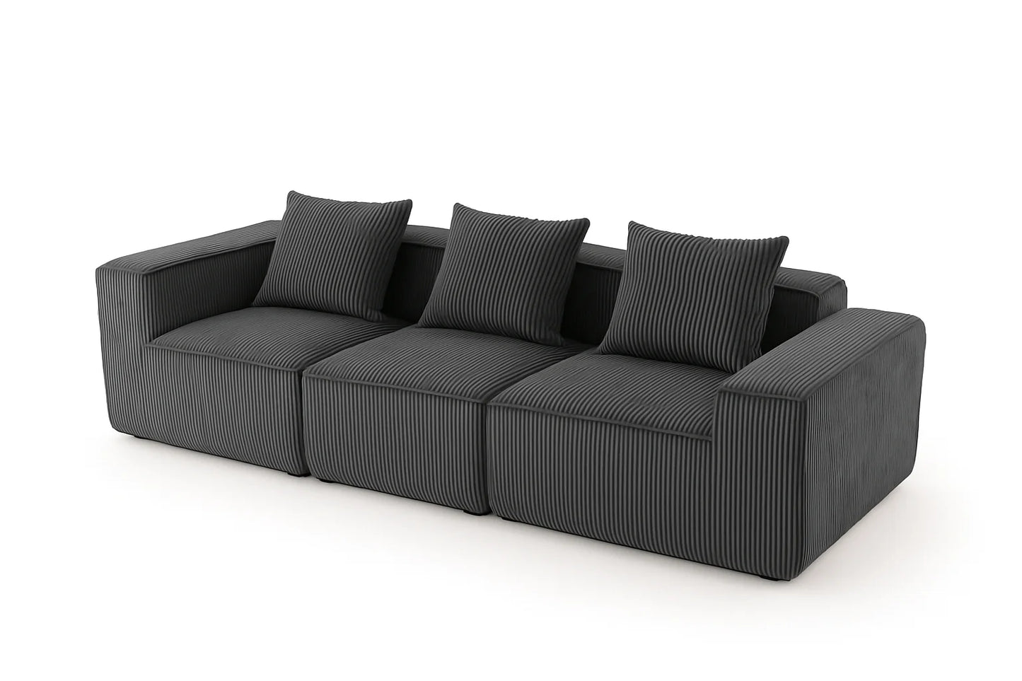 Sectional boneless Couch with L-Shape Chaise,Modern Modular sleeper Sofa with Deep Seat, Upholstered Couches for Room