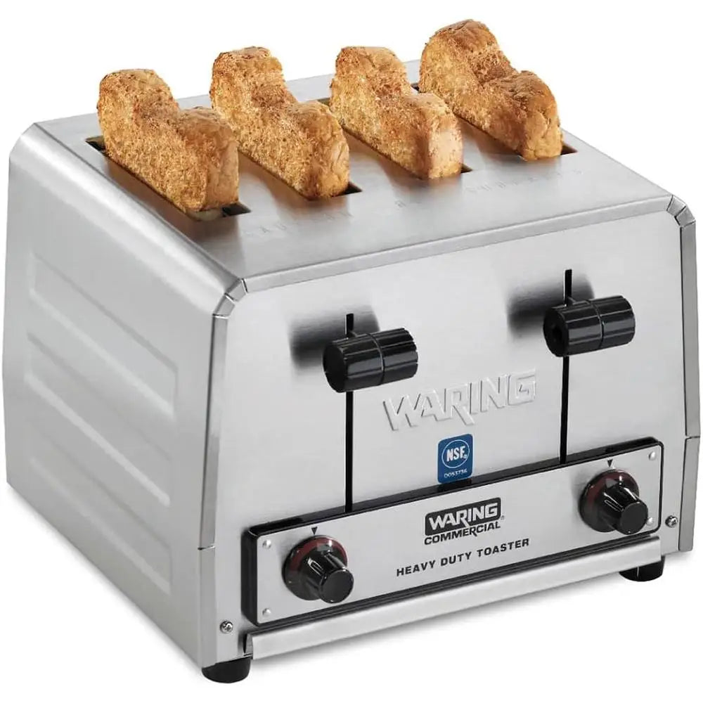 XMSJ Heavy Duty 4 Slice Pop Up Toaster Browning Controls