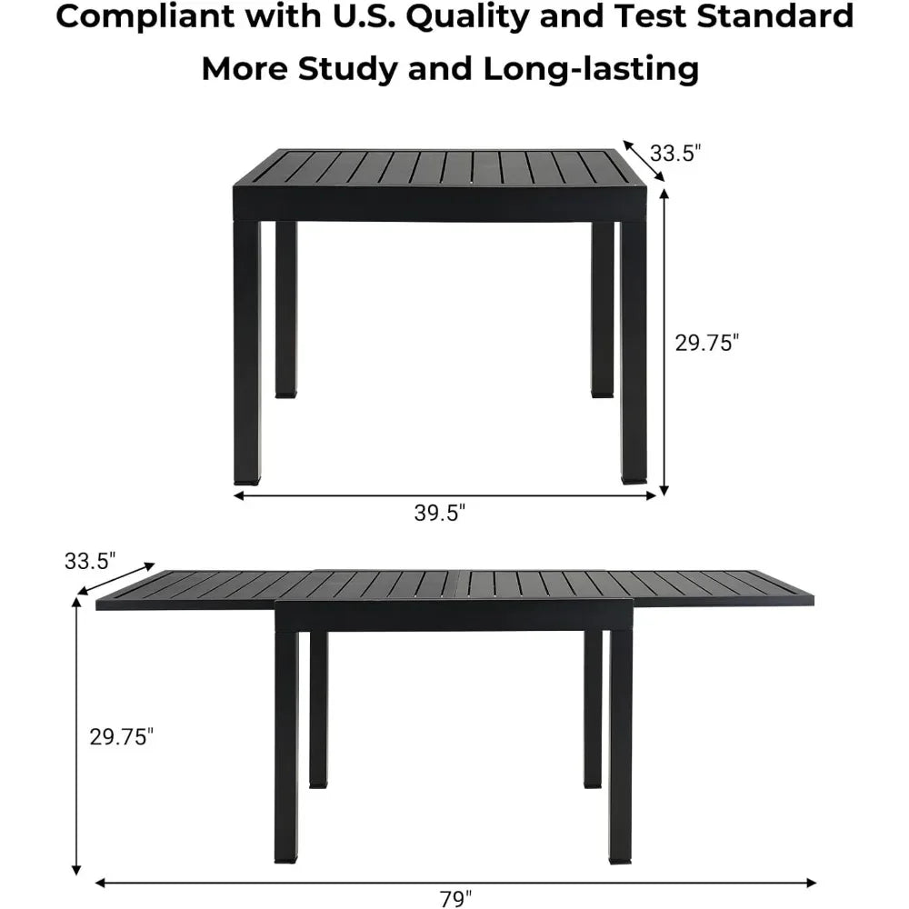 9-Piece Outdoor Dining Set for 8, Patio Dining Furniture Set for 8 Swivel Rope Wicker Chairs
