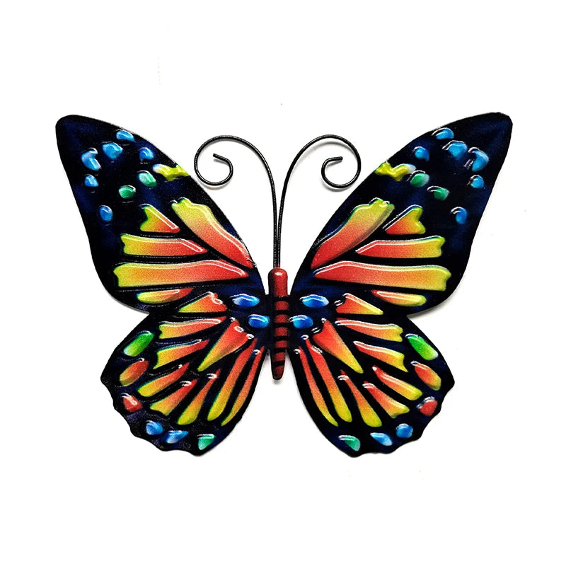 Butterfly Metal Wall Decor Butterflies Art Hanging Ornament for Modern Farmhouse Rustic Home Living Room Indoor Outdoor Decor