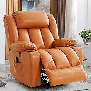 Power Lift Recliner Chair for Elderly, Electric Recliner Chairs for Adults with Massage and Heat, Cup Holders, Remote Control, U